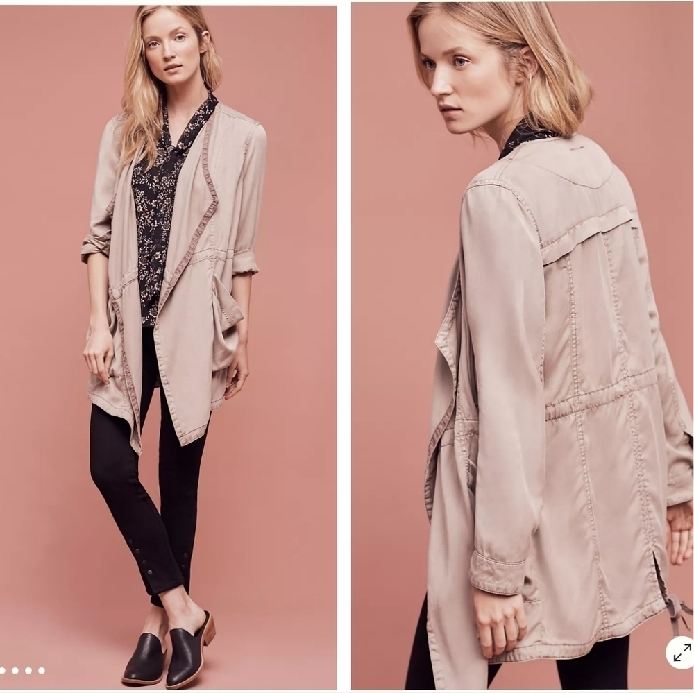 Hei hei by Anthropologie Draped Morgan Trench Shacket